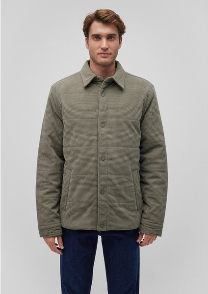 Kapitone Haki Kadife Ceket 0110458-85485 fırsatları