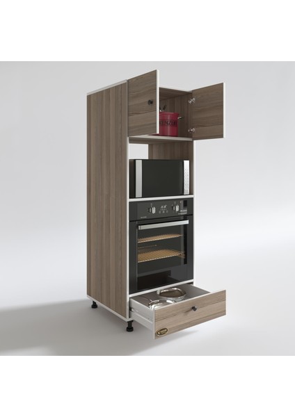 Kenzlife fırın dolabı kamile crd 162*60*56 mutfak çekmeceli ayaklı banyo kiler ofis