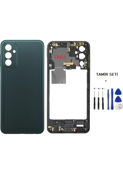 Samsung Galaxy M23 - SM-M236 FULL Kasa Arka Kapak Takım SİYAH - TAMİR SETİ