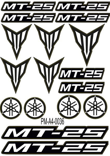 Mondial Drift Motosiklet Çoklu Sticker Seti 05