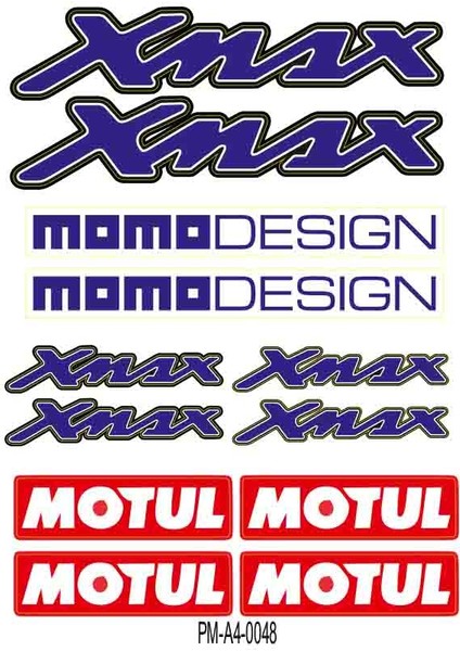 Yamaha Motosiklet Çoklu Sticker Seti 04