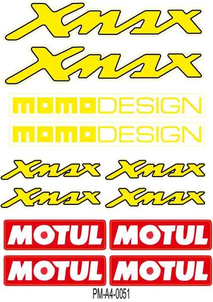 Xmax Momo Desıgn Çoklu Sticker Seti 03