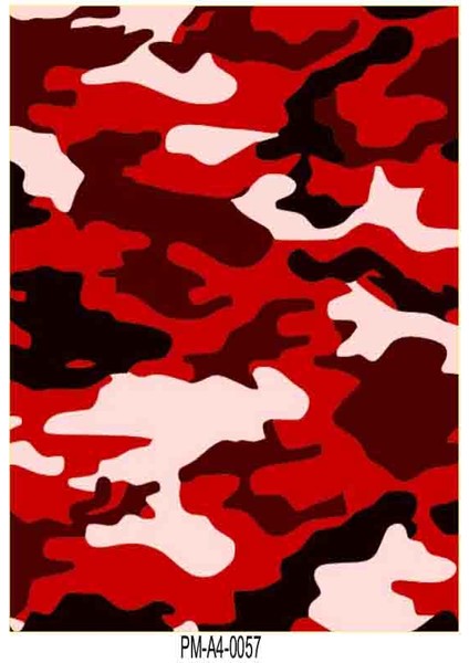 Kamuflaj Tek Parça Motosiklet Kaplama Sticker 01