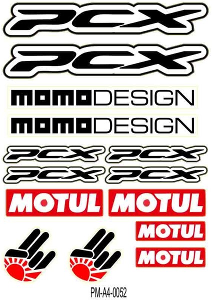 Xmax Momo Desıgn Çoklu Sticker Seti 04