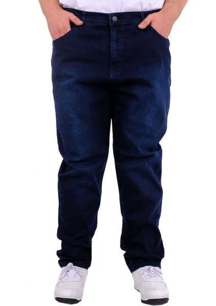 Mode Xl Büyük Beden Erkek Klasik Kot Pantolon Mark 21920D Lacivert