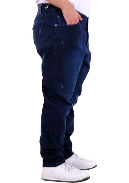 Mode Xl Büyük Beden Erkek Klasik Kot Pantolon Mark 21920D Lacivert modelleri