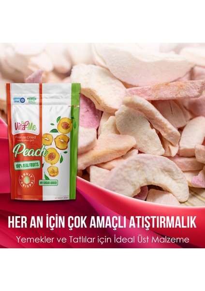 Freeze Dried Peach 20 gr Dondurularak Kurutulmuş Çıtır Şeftali Atıştırmalık 10 Adet fiyatları