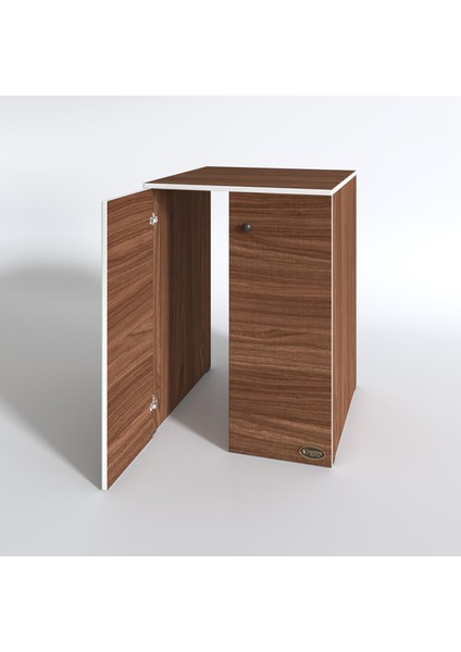 Kenzlife çamaşır makinesi dolabı kapaklı tatyana cvz 90*70*60 banyo ofis kapaklı arkalıksız