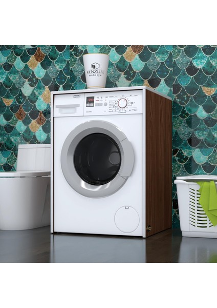 Kenzlife çamaşır makinesi dolabı naum cvz 90*70*60 banyo kapaksız arkalıksız