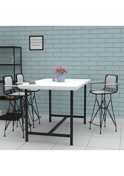 Knsz orta boy tel bar sandalyesi 1 li mağrur syhbyz kolçaklı sırt minderli 65 cm oturma yüksekliği mutfak bahçe cafe ofis modelleri