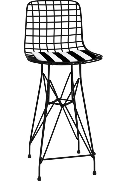 Knsz orta boy tel bar sandalyesi 1 li mağrur syhtuan 65 cm oturma yüksekliği mutfak bahçe cafe ofis fiyatları