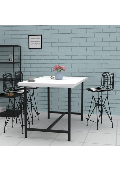 Knsz orta boy tel bar sandalyesi 1 li mağrur syhtuan 65 cm oturma yüksekliği mutfak bahçe cafe ofis modelleri