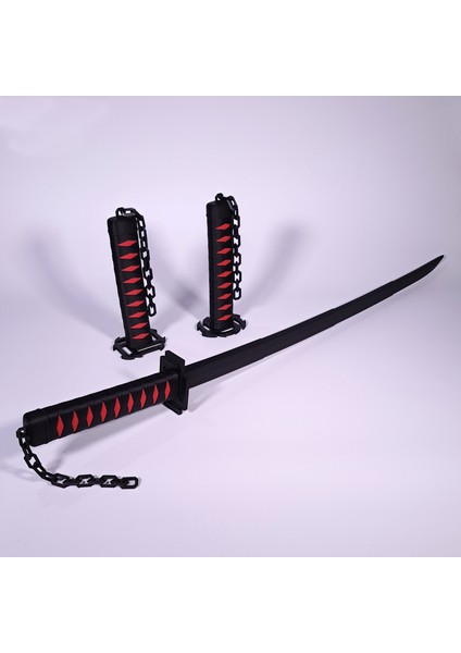 | Ichigo Kurosaki Katana 3'lü Set - Bleach