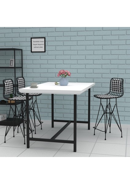 Knsz orta boy tel bar sandalyesi 1 li mağrur syhkono sırt minderli 65 cm oturma yüksekliği mutfak bahçe cafe ofis modelleri