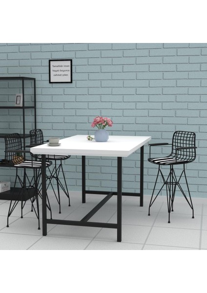 Knsz ufak boy tel bar sandalyesi 1 li uslu syhtuan kolçaklı 55 cm oturma yüksekliği mutfak bahçe cafe ofis fırsatları