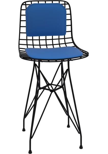 Knsz ufak boy tel bar sandalyesi 1 li uslu syhmvi sırt minderli 55 cm oturma yüksekliği mutfak bahçe cafe ofis modelleri