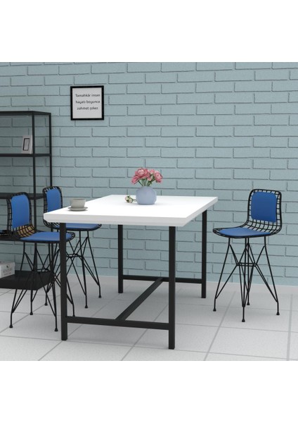 Knsz ufak boy tel bar sandalyesi 1 li uslu syhmvi sırt minderli 55 cm oturma yüksekliği mutfak bahçe cafe ofis fırsatları