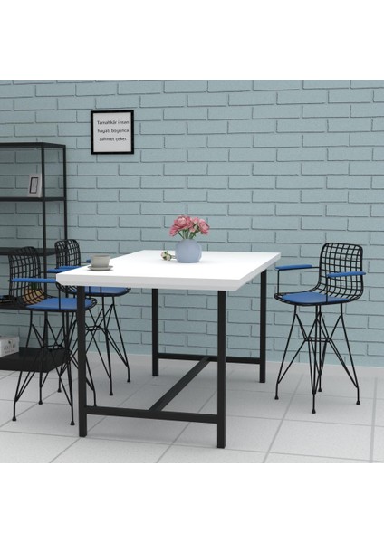 Knsz ufak boy tel bar sandalyesi 1 li uslu syhmvi kolçaklı 55 cm oturma yüksekliği mutfak bahçe cafe ofis fırsatları