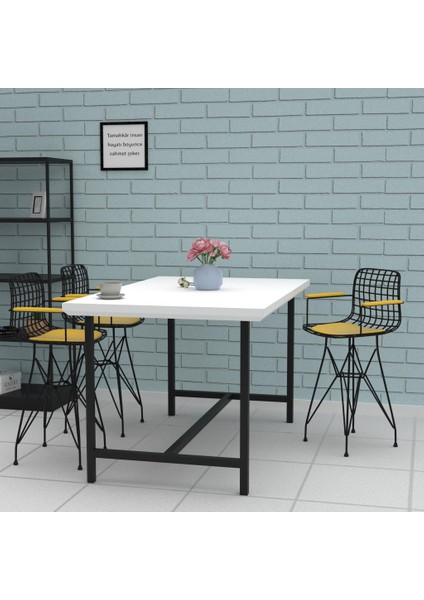 Knsz ufak boy tel bar sandalyesi 1 li uslu syhsrı kolçaklı 55 cm oturma yüksekliği mutfak bahçe cafe ofis fırsatları