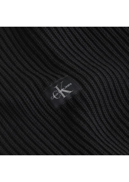 Calvın Kleın Woven Label Zıp Through Sweater Kazak