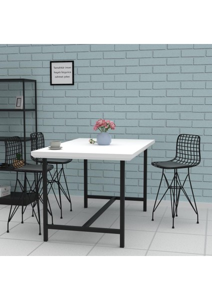 Knsz ufak boy tel bar sandalyesi 1 li uslu syhsyh 55 cm oturma yüksekliği mutfak bahçe cafe ofis fırsatları