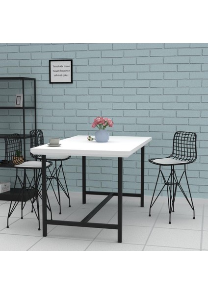 Knsz ufak boy tel bar sandalyesi 1 li uslu syhbyz 55 cm oturma yüksekliği mutfak bahçe cafe ofis fırsatları