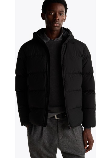 Tommy Hılfıger Down Hooded Puffer Jacket Mont