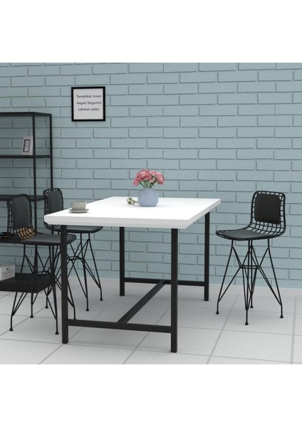 Knsz ufak boy tel bar sandalyesi 4 lü uslu syhsyh sırt minderli 55 cm oturma yüksekliği mutfak bahçe cafe ofis modelleri