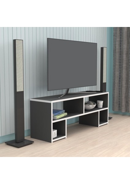 Kenzlife televizyon sehpası abudabi gri 040*080*30 tv ünitesi
