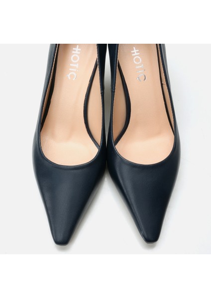 01AYH293870A680 Deri Lacivert Kadın Stiletto fırsatları