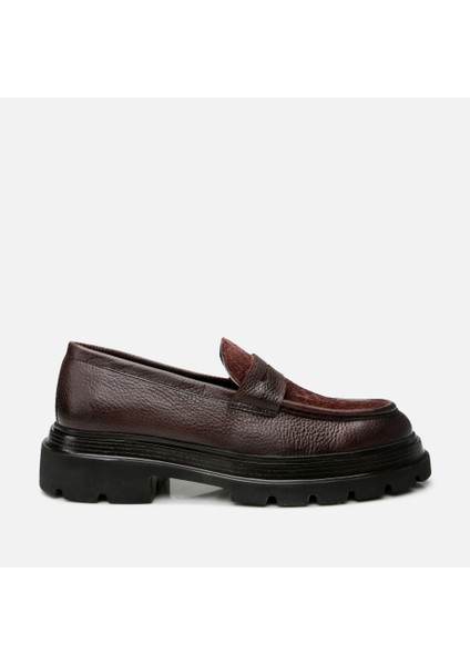 Masters 02AYH292200A480 Deri Kahve Erkek Loafer