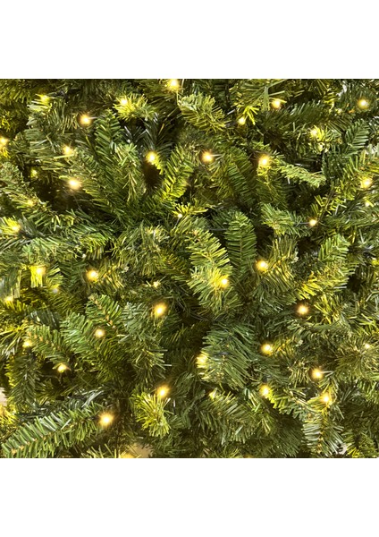 Yılbaşı Çam Ağacı Forest 1348 Dal 500 LED Işıklı Yeşil 210 Cm.