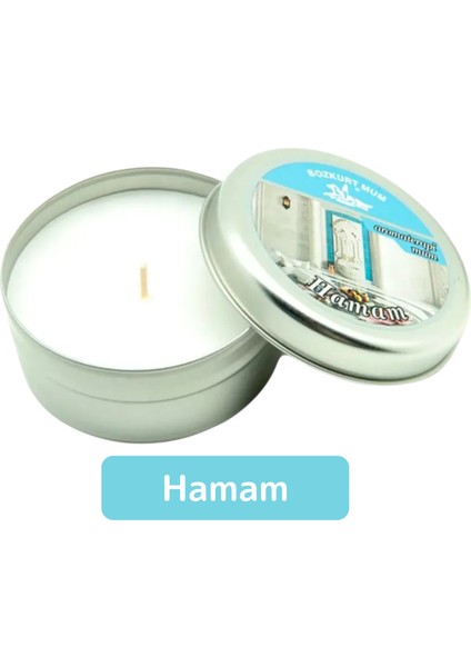 Premium Özel Metal Kutulu Arınma Huzur Meditasyon Yoga Esans Dekoratif Mum Oda Kokusu 120 Gram