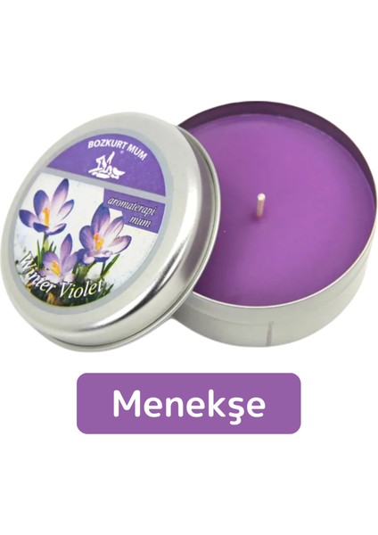 Premium Özel Metal Kutulu Arınma Huzur Meditasyon Yoga Esans Dekoratif Mum Oda Kokusu 120 Gram