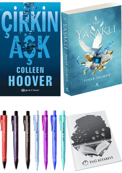 Yasaklı ve Epsilon Yayınevi Çirkin Aşk Colleen Hoover 2li Set