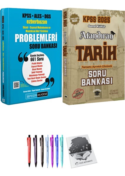 2025 Kpss Tarih Soru Bankası Çözümlü - Kpss Ales Dgs Ezberbozan Sözel-Sayısal Muhakeme ve Mantıksal Akıl Yürütme Problemleri Soru Bankası