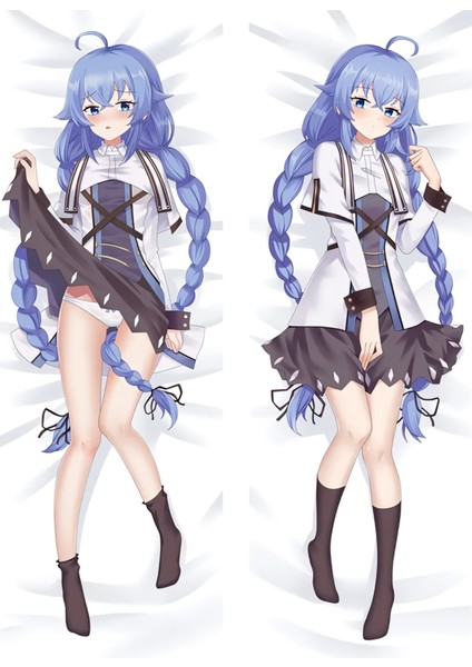 Mushoku Tensei - Roxyy Migurdia Karakteri Desenli Çift Yön Baskılı Sarılma Yastığı Kılıfı