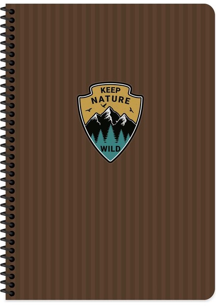 KESKİN DEFTER OUTDOOR A4 KARTON KAPAK SPİRALLİ 80 YP. ÇİZGİLİ 385611 - 12 ADET