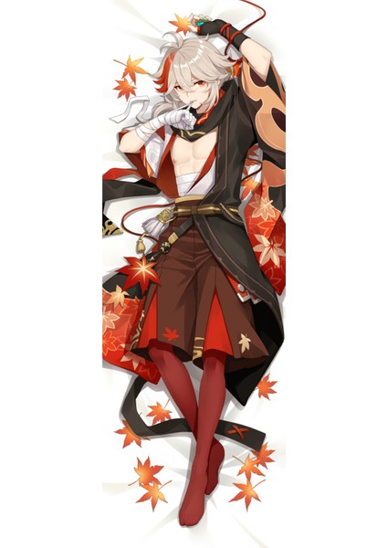 Anime Genshin Impact - Kazuha Desenli Çift Yön Baskılı Sarılma Yastığı Kılıfı fiyatları