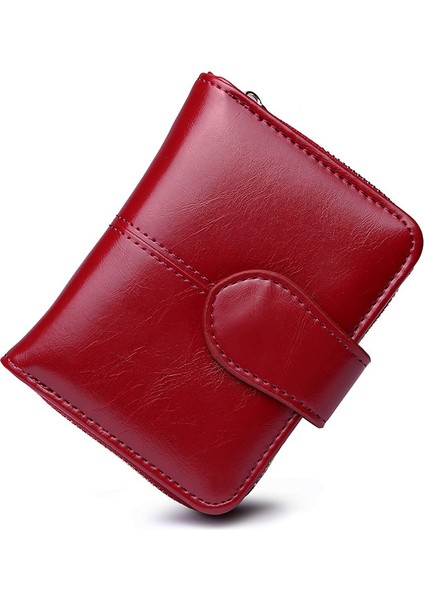 Kadın Kısa Fermuarlı Toka Büyük Kapasiteli Cüzdan (Yurt Dışından)