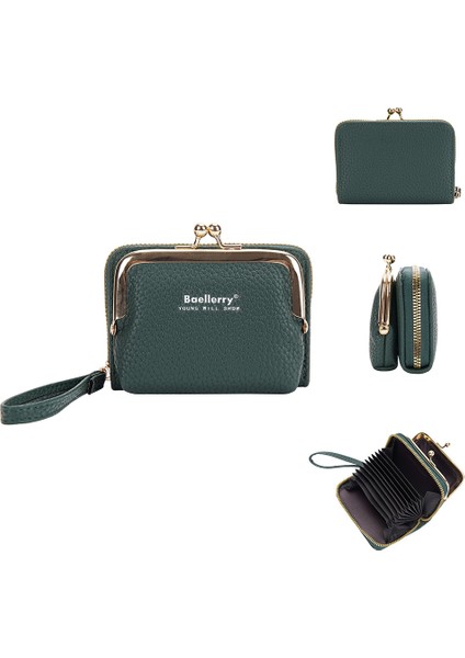 Kadın Kısa Koreli Versiyonu Lychee Desen Fermuar Rüzgar Piyano Kart Mini Cüzdan (Yurt Dışından)