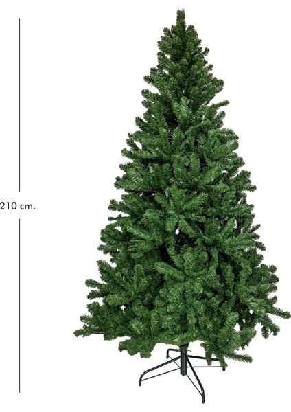 Yılbaşı Çam Ağacı Nevada 930 Dal Yeşil 210 Cm.