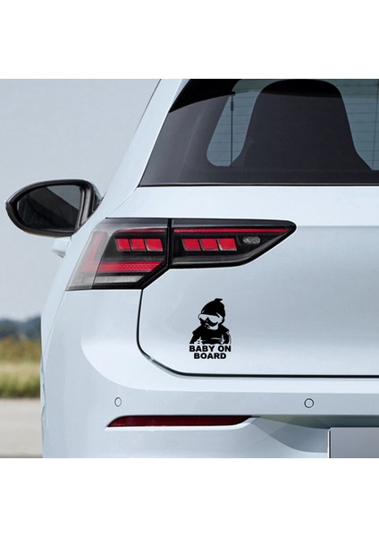 Baby On Board Sticker - Arabada Bebek Var Sticker - Oto Sticker - Araba Sticker - Araç Sticker