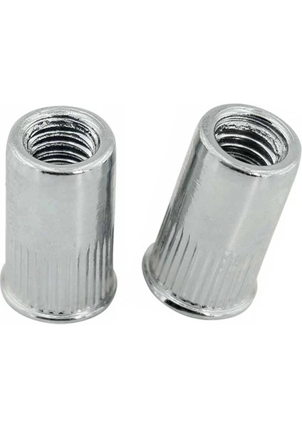 Yuvarlak Sıfır Kafa Çelik Somun Perçin 100 Adet