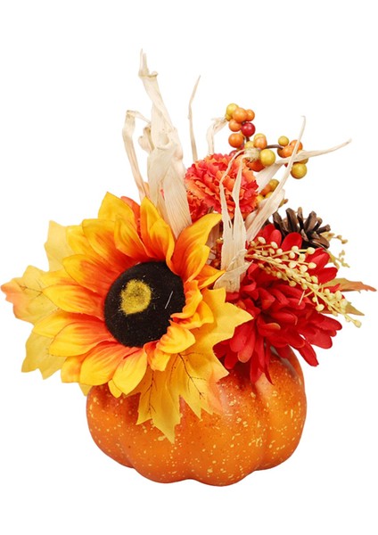 Yapay Balkabağı Çiçeği Fotoğrafçılık Aksesuarları Şükran Günü Veranda Şömine Turuncu 22CMX20CM (Yurt Dışından) fırsatları