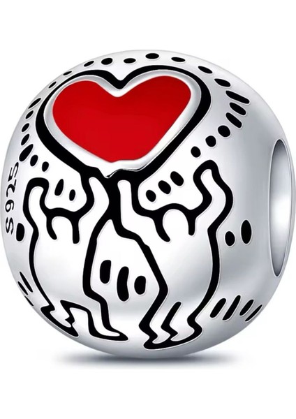 Keith Haring™ x Love & Figures Charm 925 Ayar Gümüş