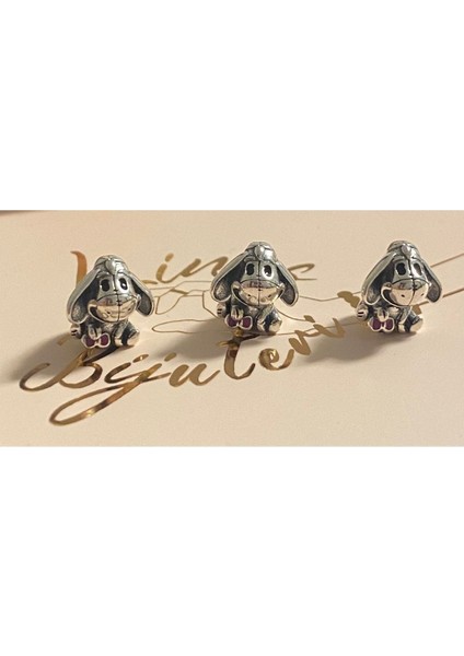 Disney Winnie The Pooh Eeyore Charm 925 Ayar Gümüş modelleri