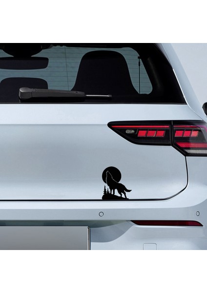 Bozkurt Sticker - Uluyan Kurt Sticker - Oto Sticker - Araba Sticker - Araç Sticker