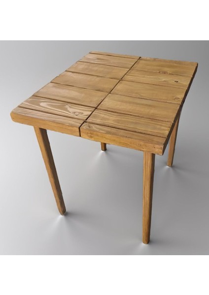 Katlanabilir Ahşap Kamp Masası, Kamp Sehpası, Enxboy 60CMX70CM, Yükseklik 68 cm