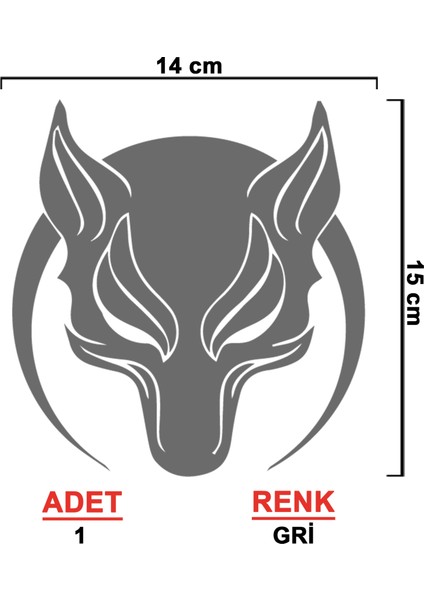 Börü Sticker - Kurt Sticker - Oto Sticker - Araba Sticker - Araç Sticker fiyatları